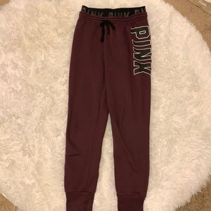 PINK maroon/purple sweatpants